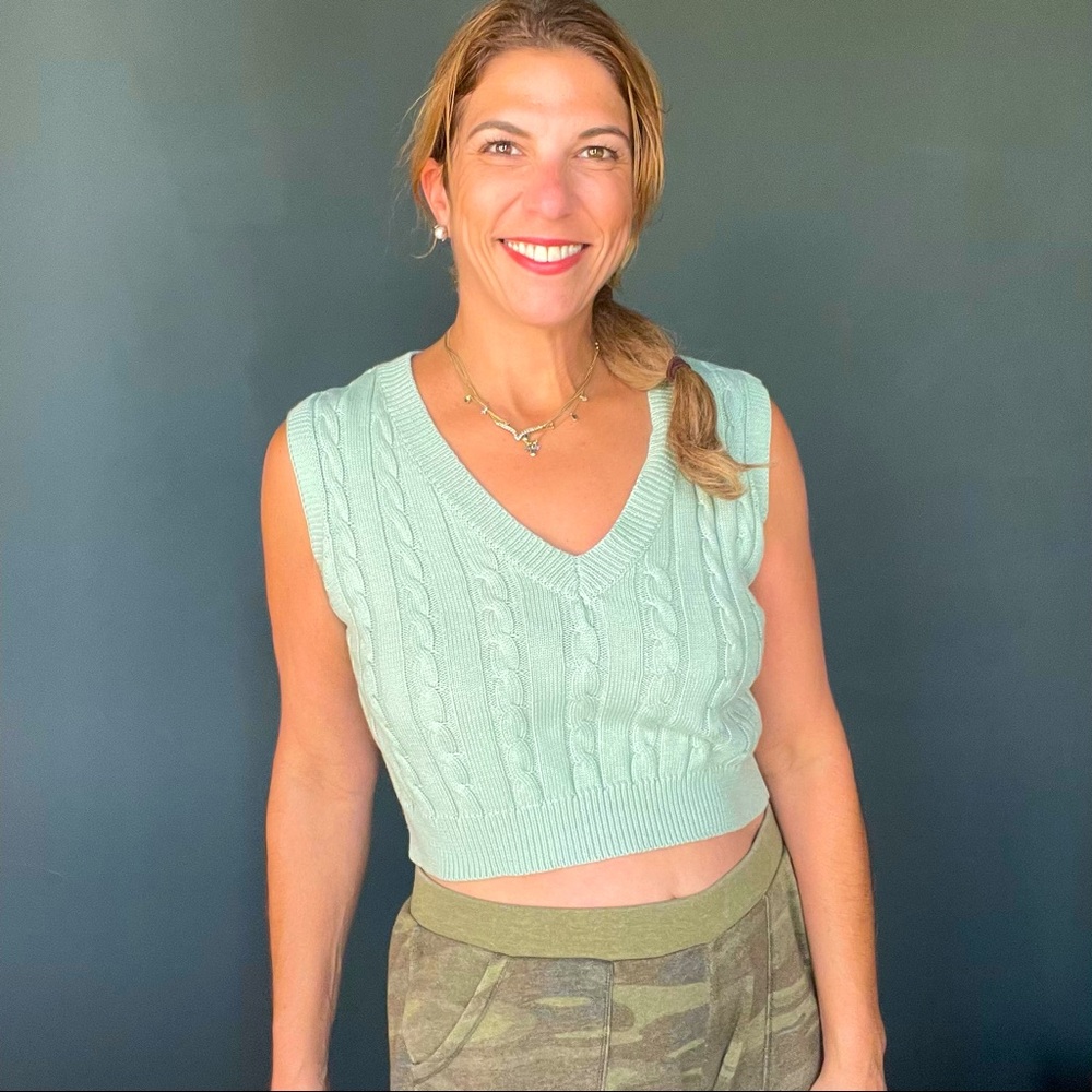 Lelis Collection Sydney Cropped Sweater Vest for Women